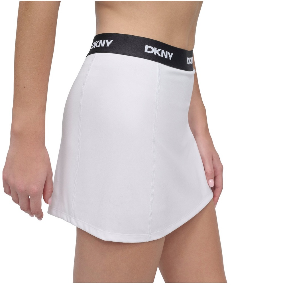 DKNY Women's Logo-Waistband Balance Compression Skort